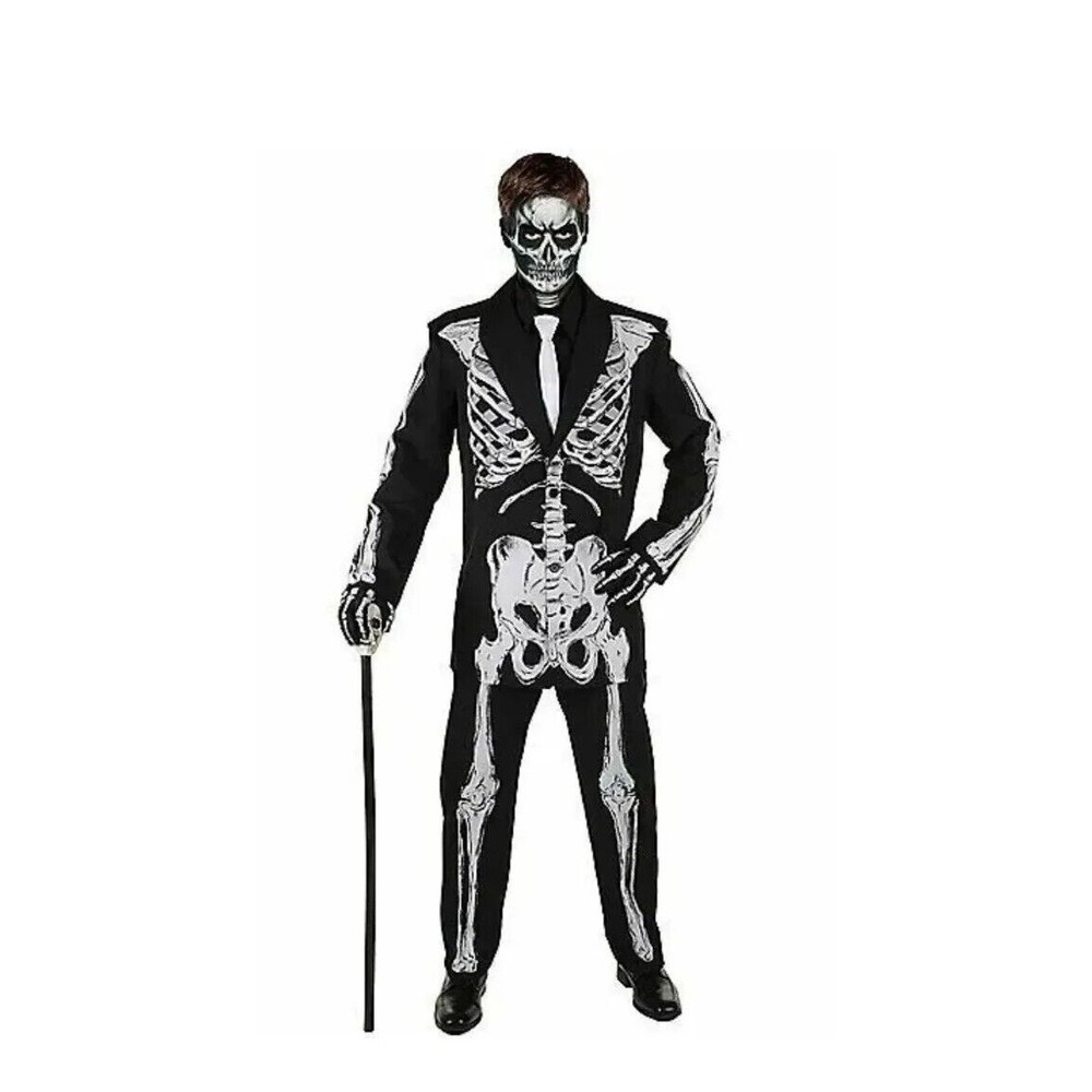 Bone Daddy Day Of The Dead Skeleton Child Men's Halloween Costume L